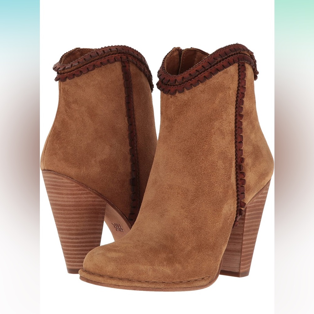 Frye Madeline Trim Short Bootie Worn Twice Size 9